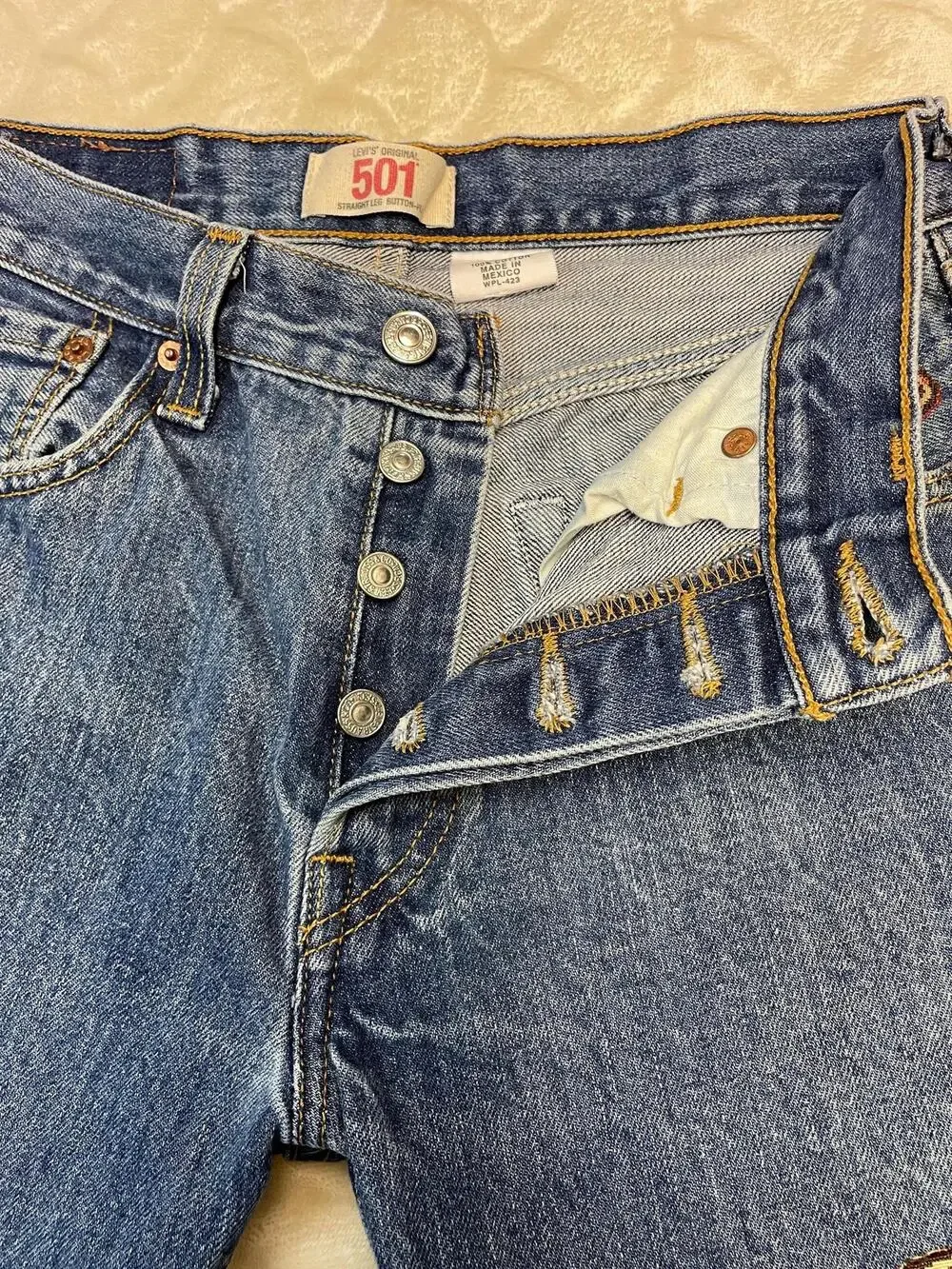Levi's 501 Button Fly Cutoff Jean Shorts, 29